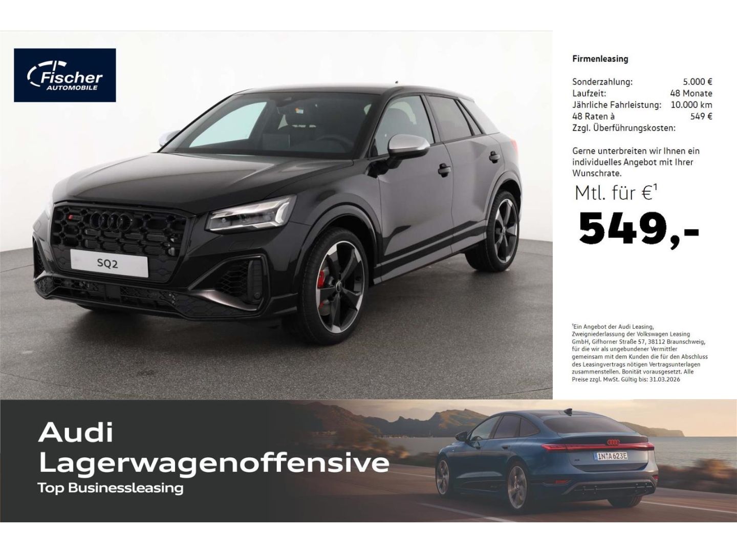 Audi SQ2 TFSI quattro LP: 65.397,- /SONOS/Matrix LED-