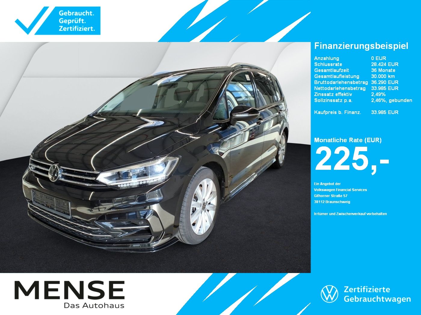 Volkswagen Touran 1.5 TSI DSG Comfortline R line ACC|LED|LM