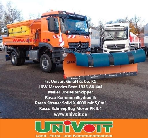 Mercedes-Benz Arocs 1835 AK 4x4 Winter Schneepflug Streuer