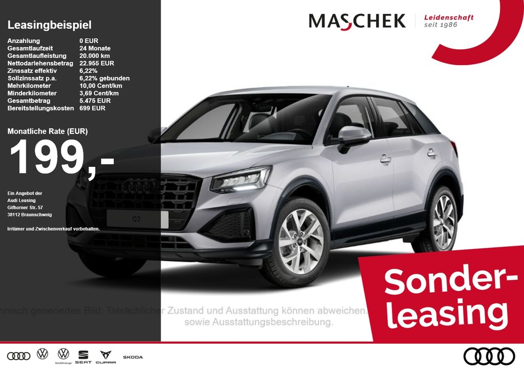 Audi Q2 35 TDI S tronic Black Naviplus R-Cam Sitzh