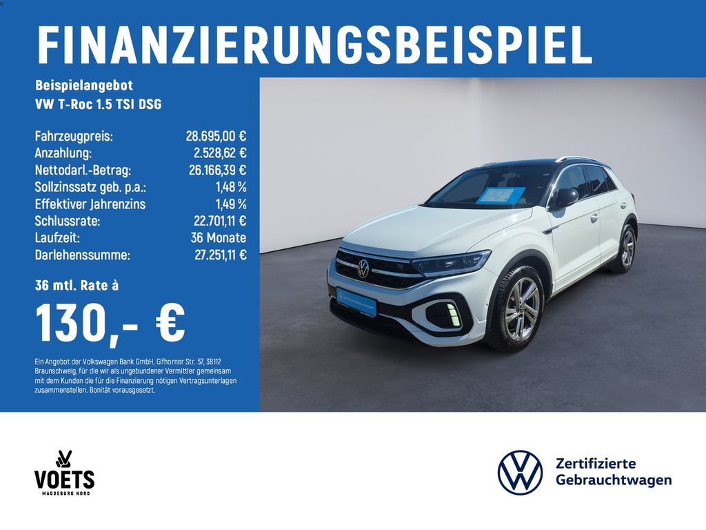 T-Roc  1.5  TSI  DSG R-Line LED+NAVI+ACC+AHK+PDC