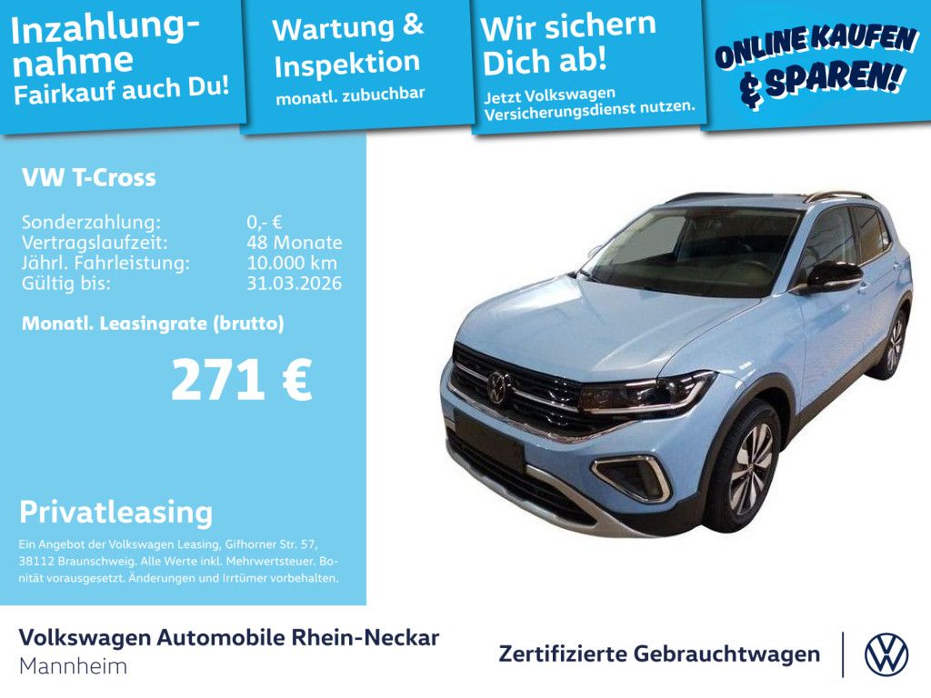 T-Cross 1.0 TSI GOAL DSG Navi PDC LED uvm