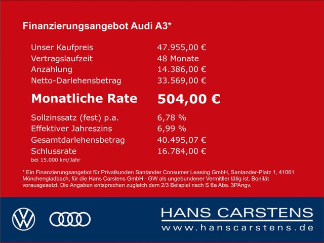 Audi A3 Limousine 35 TDI S-line S tronic Navi