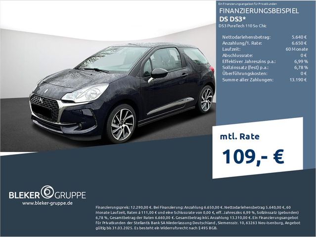 DS Automobiles DS3 PureTech 110 So Chic