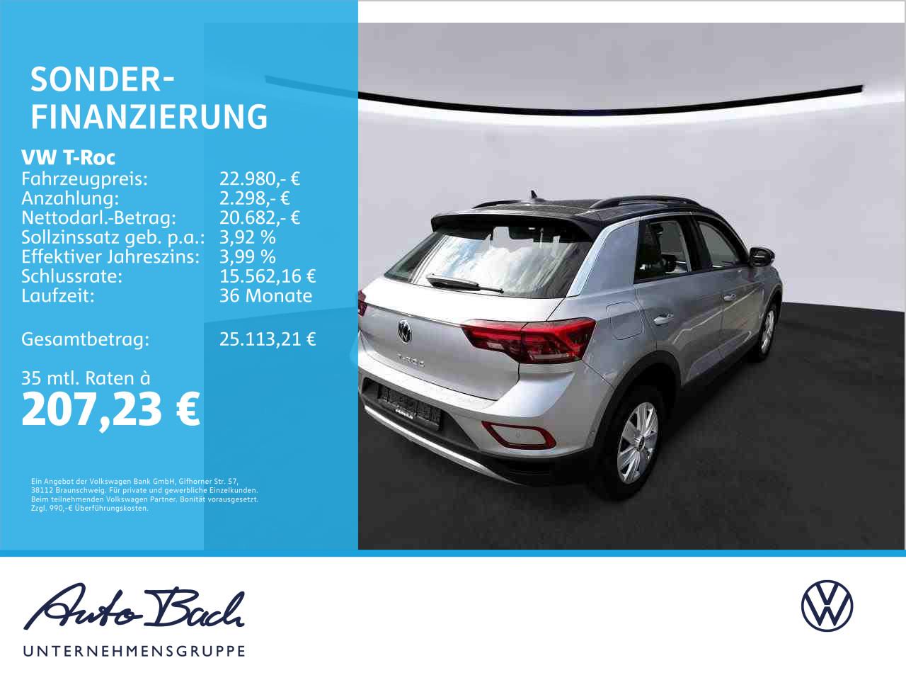 Volkswagen T-Roc Life 1.5TSI DSG Navi LED ACC EPH CarPlay A, миниатюра 2