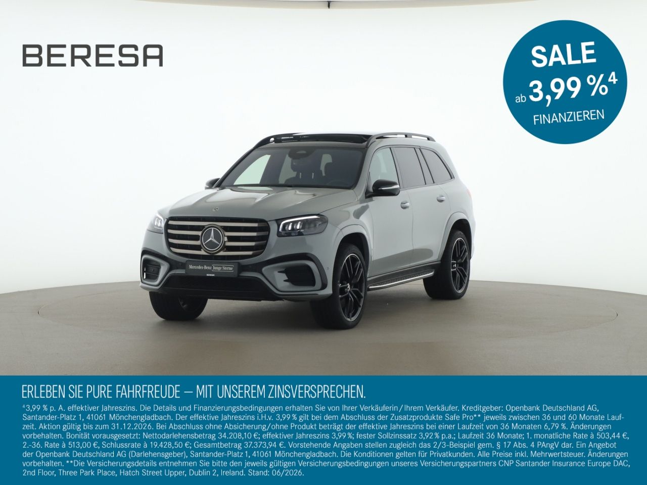 MERCEDES-BENZ GLS 450 d 4M AMG Night Standhz Pano AHK Massage