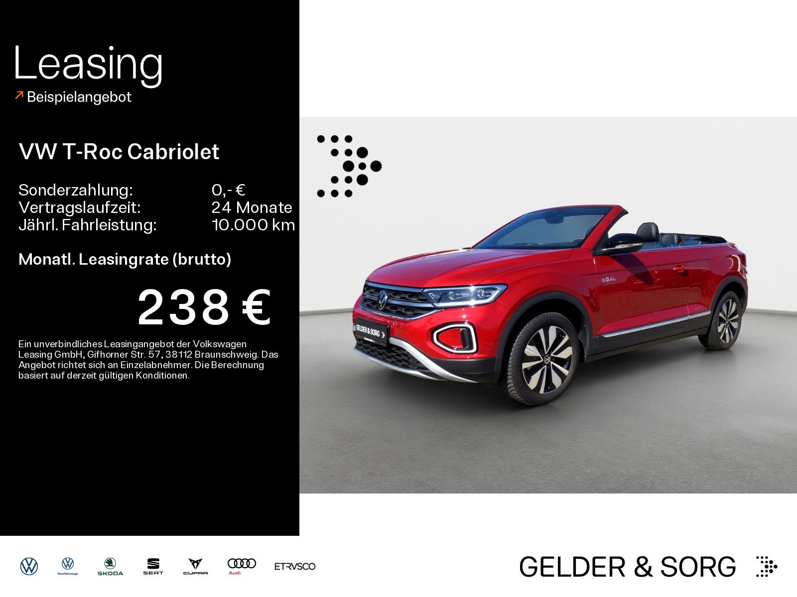 Volkswagen T-Roc Cabriolet TSI Goal*RFK*LED*ACC*Digital