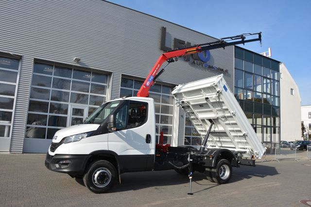 Iveco Daily 70C18H 4x2 mit Kran HMF 340-K3, Kipper