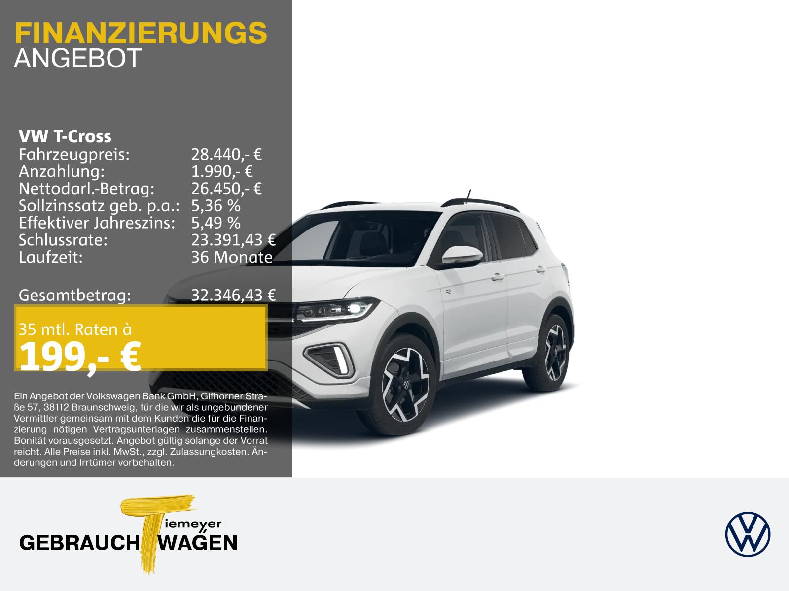 Volkswagen T-Cross 1.0 TSI DSG R-LINE IQ.LIGHT REAR VIEW NA
