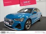 Audi e-tron 55 Sportback S line quattro S-LINE AHK AC - mit Elektro-Antrieb: Blau, Alcantara, Sitzheizung, Geländewagen
