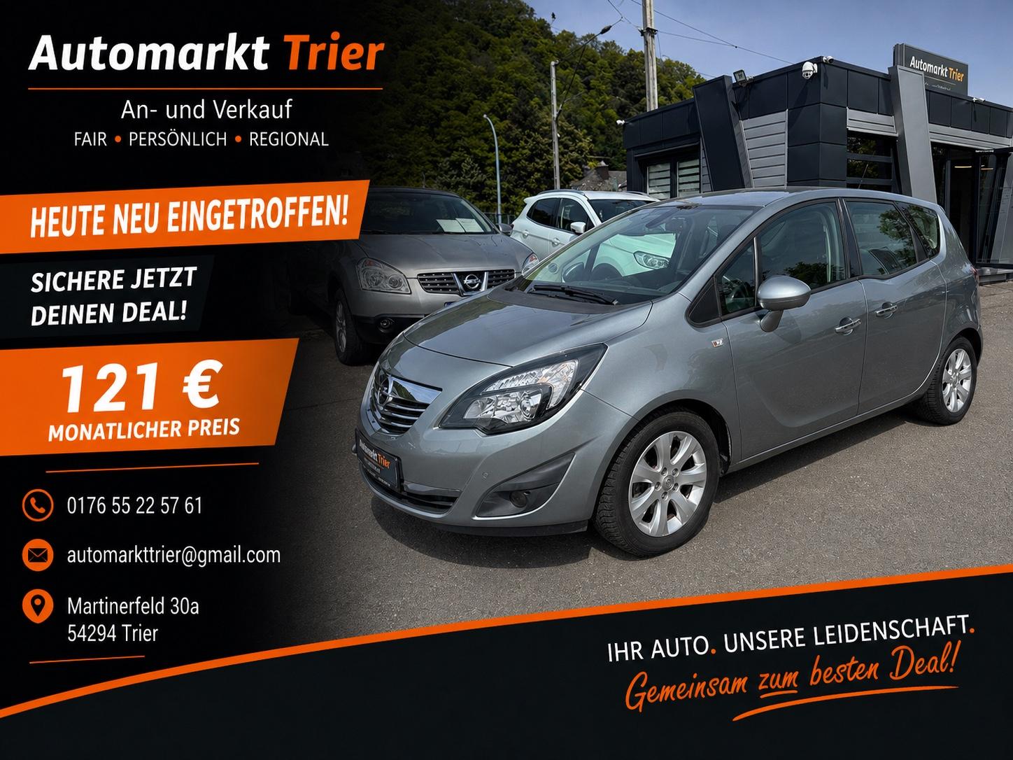 Opel Meriva B! Wenig KM! TÜV NEU! 1. Hd! Tempomat!