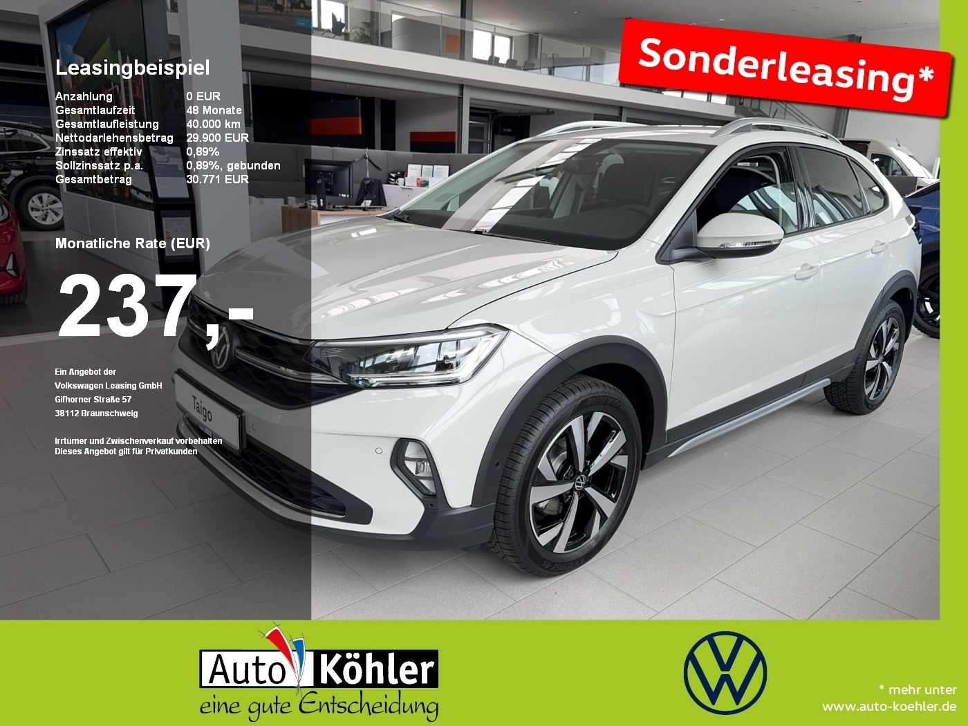 Volkswagen Taigo Style AHK/CarPlay/Kamera/Matrix/ACC/AHK