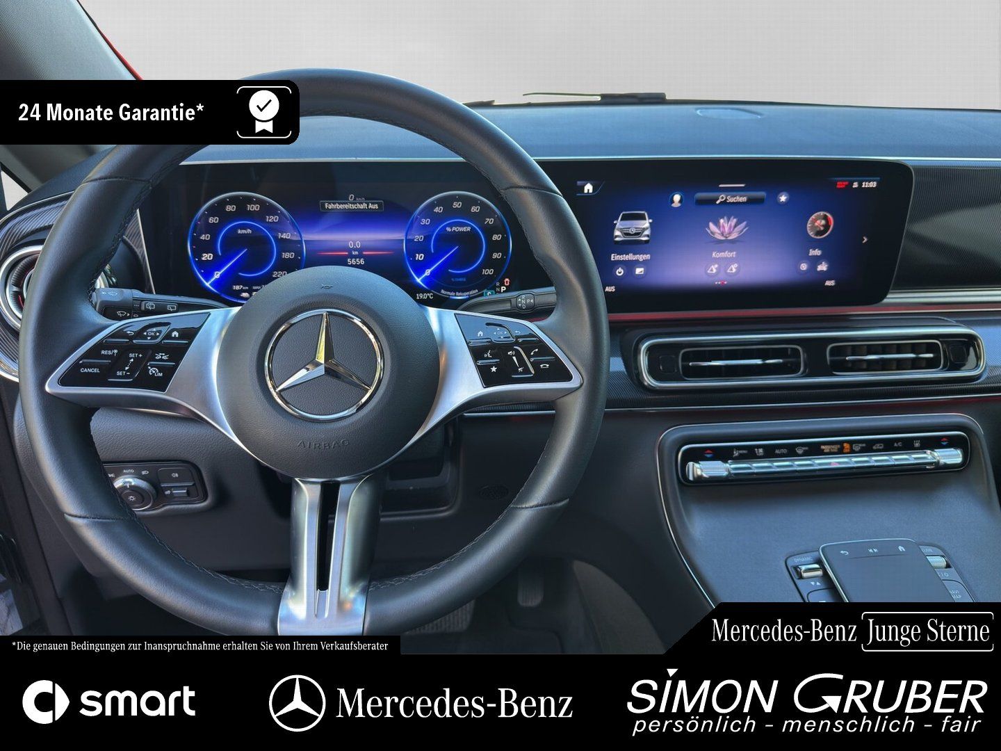 Fahrzeugabbildung Mercedes-Benz EQV 300 Lang Leder Multibeam Distronic 6 Sitze