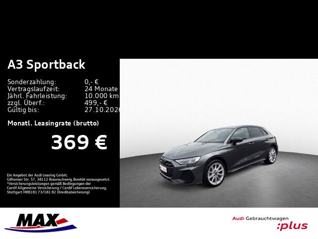 A3 Sportback 40 TFSI e S LINE MATRIX+PANO+HUD+KA