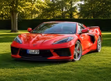 Corvette C8 - rote Corvette C8