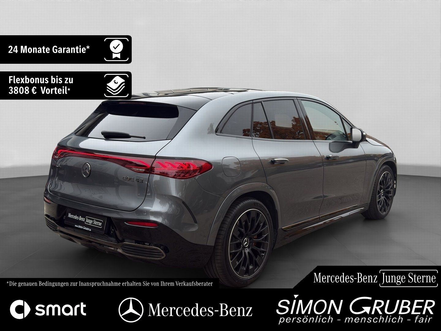 Fahrzeugabbildung Mercedes-Benz EQE 43 4M SUV AMG Night Pano HUD Sitzklima Nappa