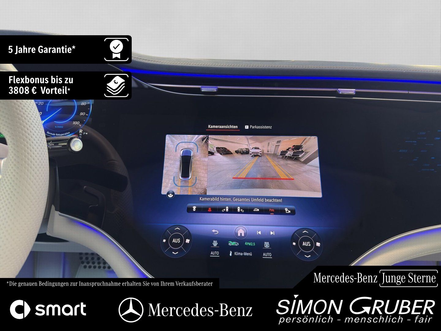 Fahrzeugabbildung Mercedes-Benz EQE 43 4M AMG Night Hyper Pano Carbon Nappa TV