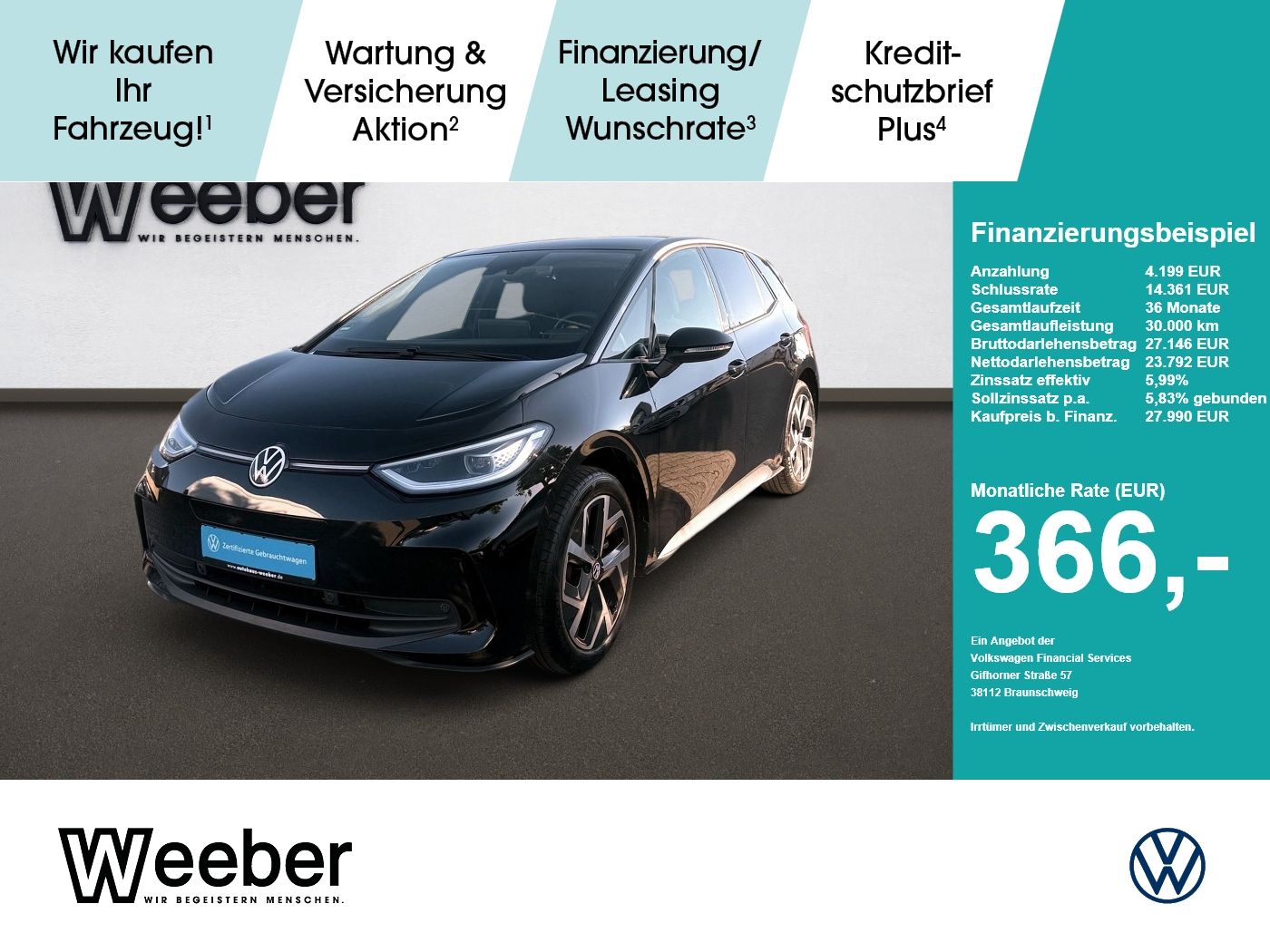 Volkswagen ID.3 PRO*NAVI*MATRIX*WÄRMEPUMPE*AHK*ACC*KAMERA*