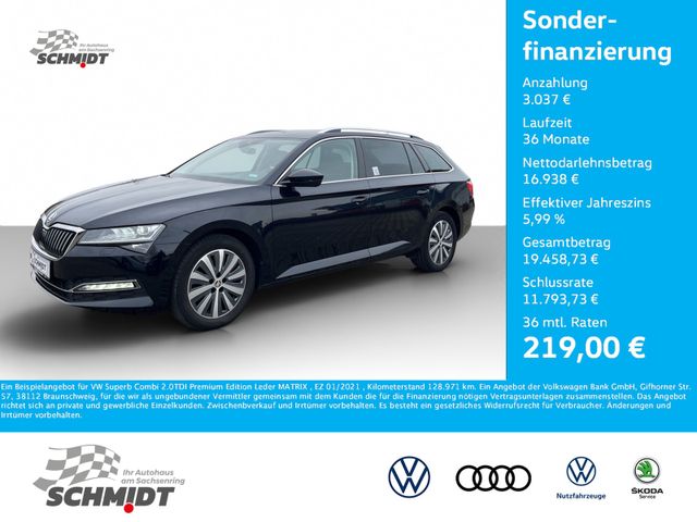 Skoda Superb Combi 2.0TDI Premium Edition Leder MATRIX