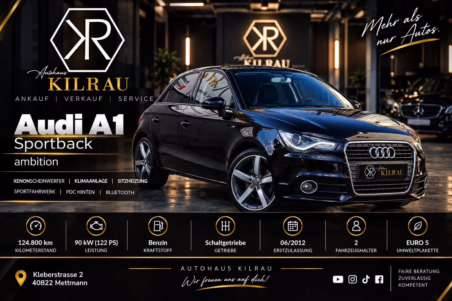 Audi A1 Sportback ambition Euro 5 Steuerkette NEU