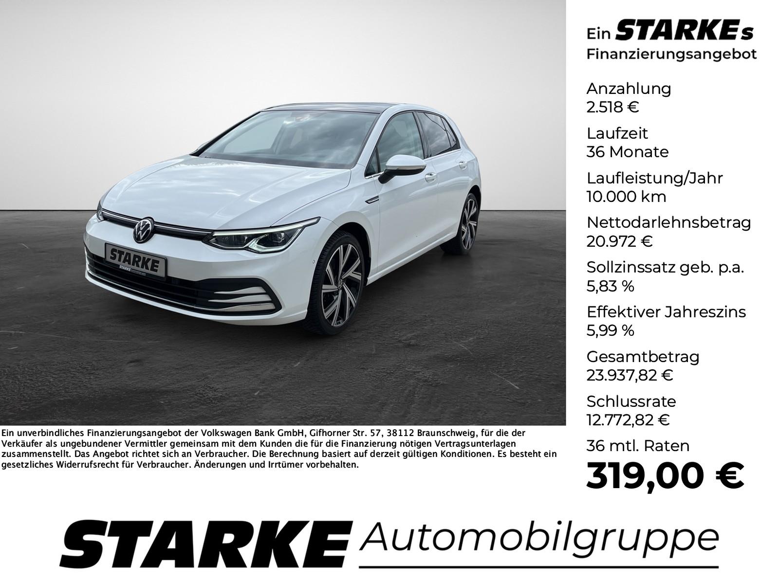 Volkswagen Golf  2.0 TDI DSG Style  HeadUp Panodach AHK Sta