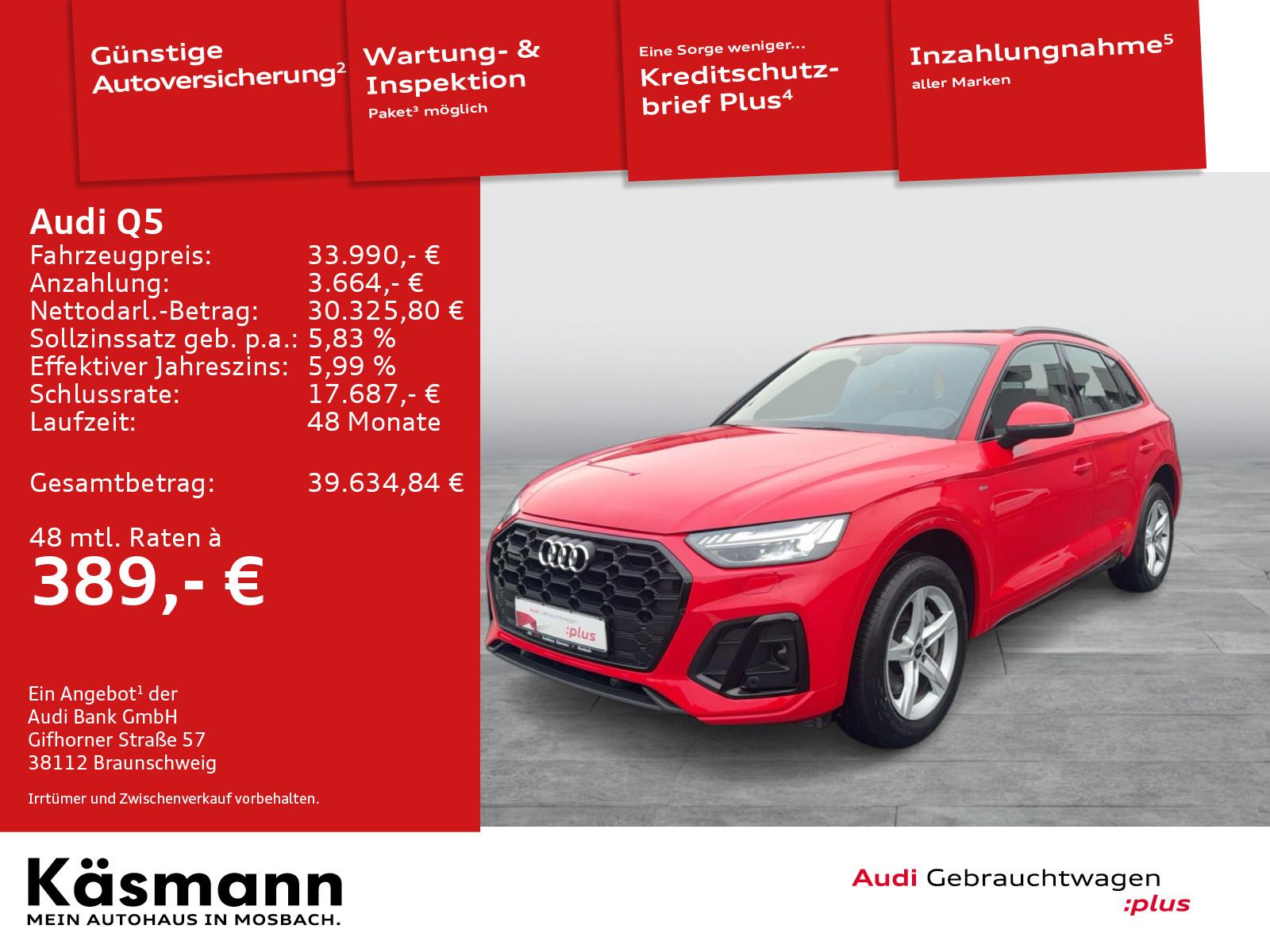 Audi Q5 S line 50TDI qu MATRIX KAM PANO NAV AHK SHZ