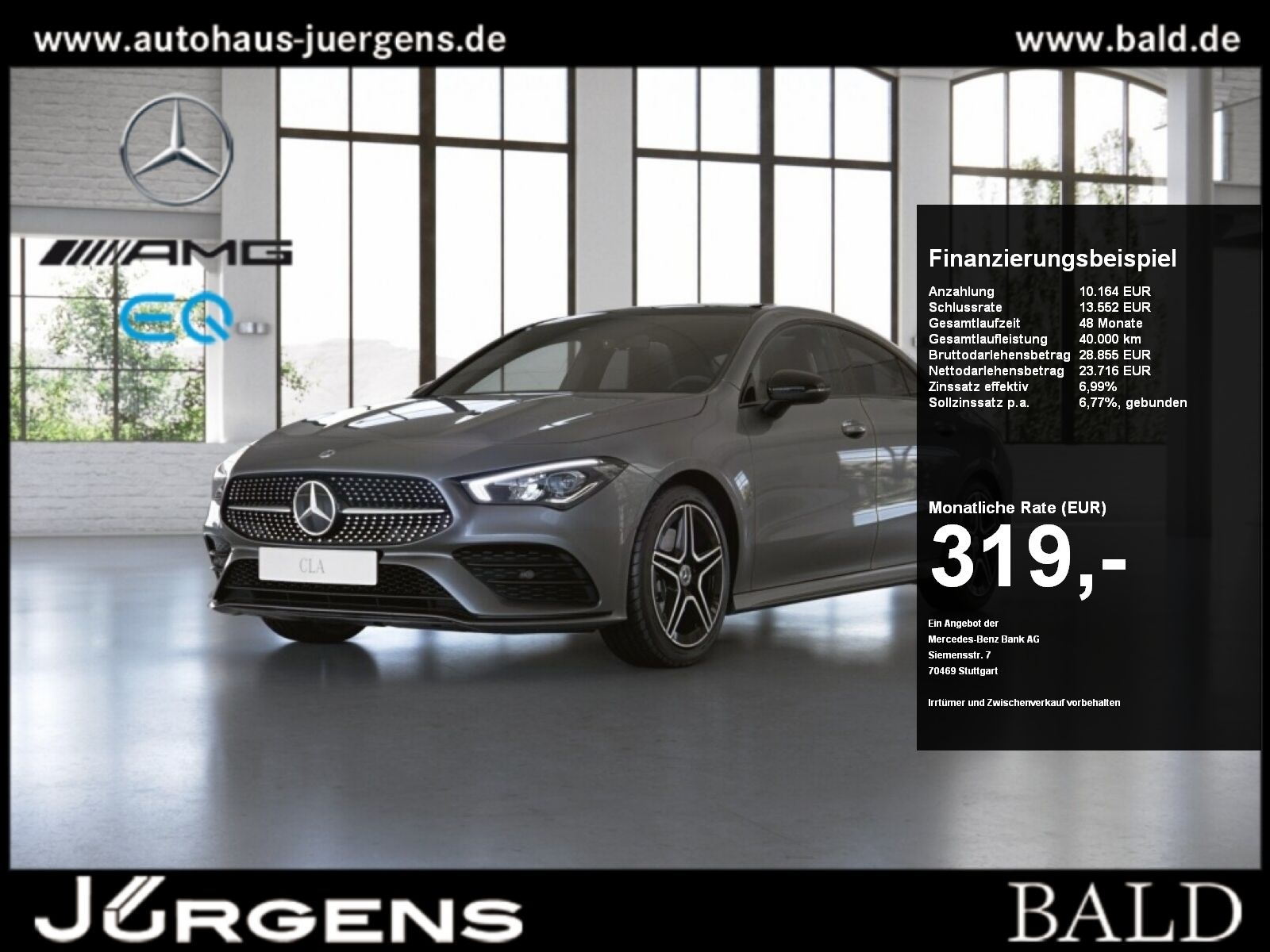 Mercedes-Benz CLA 250 e Coupé AMG-Sport LED Cam Pano Night 18'
