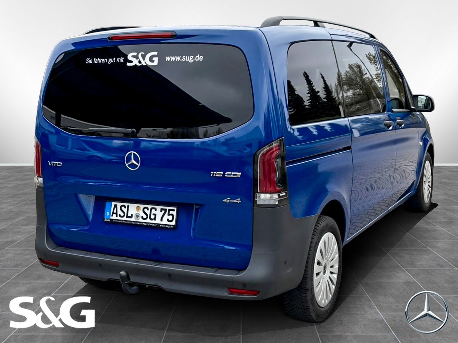 Mercedes-Benz Vito 119 CDI 4x4 Mixto Kompakt MBUX+360°+AHK imagem 3