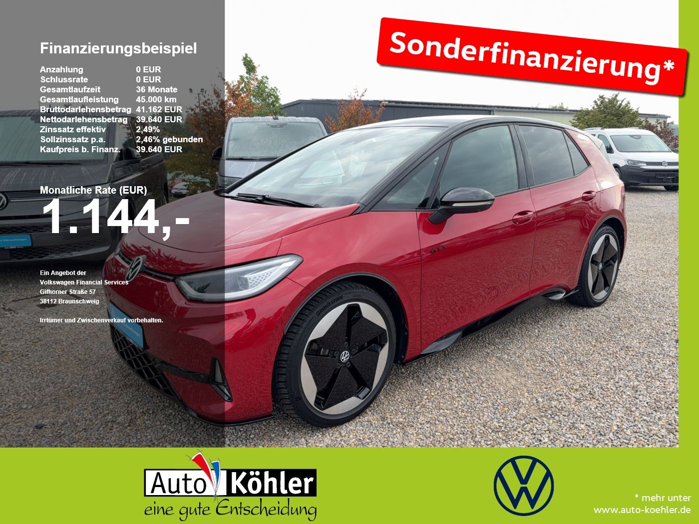 Volkswagen ID.3 GTX Performance CarPlay Kamera Matrix 360