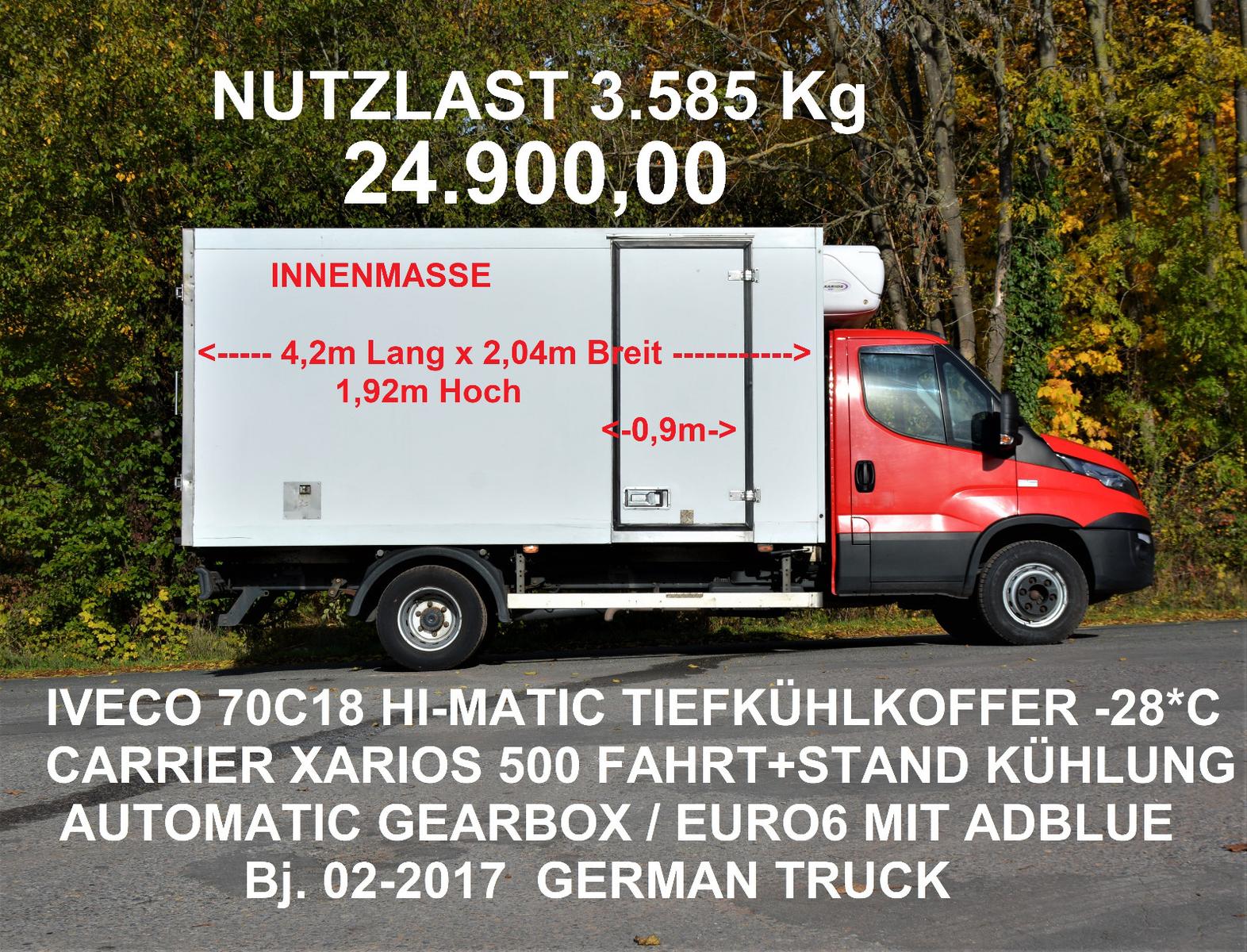 Iveco 72C180 3,0D TIEFKÜHLKOFFER XARIOS 500  -28*C