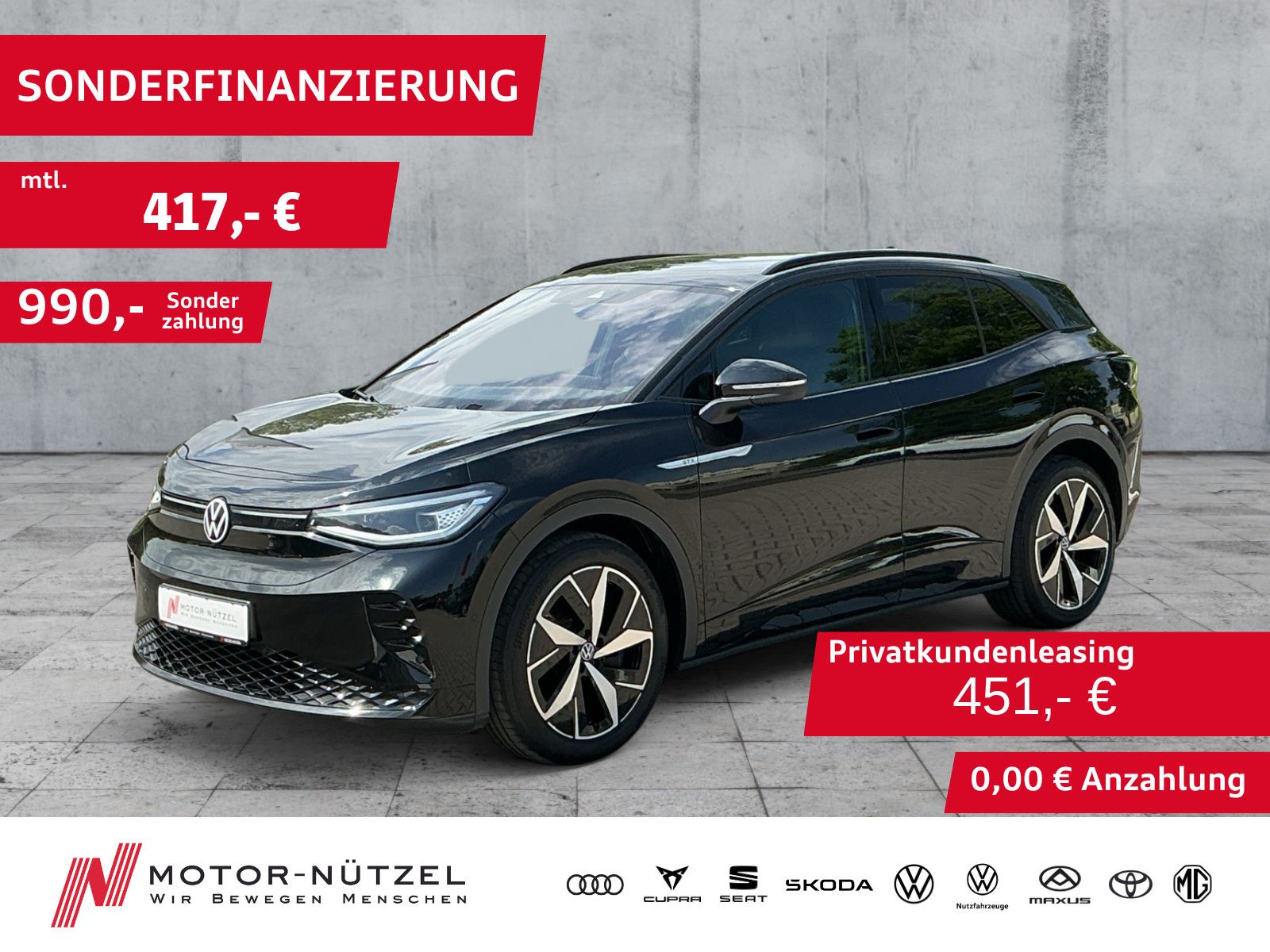Volkswagen ID.4 GTX 220kw (82kwh) MATRIX+NAVI+ACC+SHZ+20Z.
