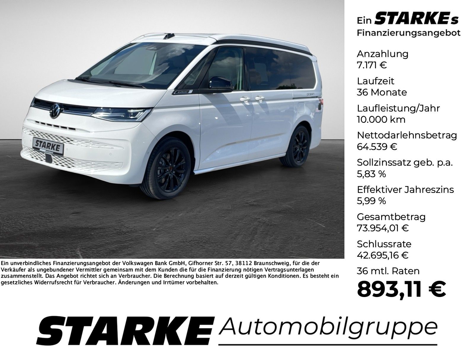 Volkswagen T7 California  Ocean 1.5 TSI  eHybrid DSG 4M Cam