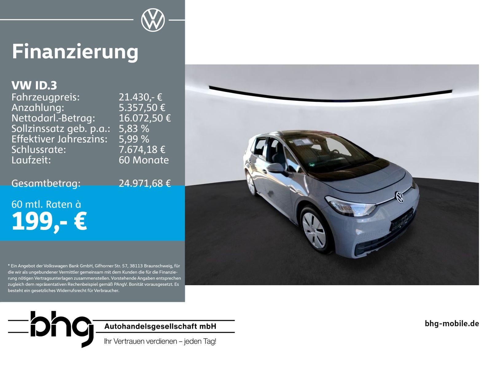 VW ID.3 Pro  1-Gang-Automatik