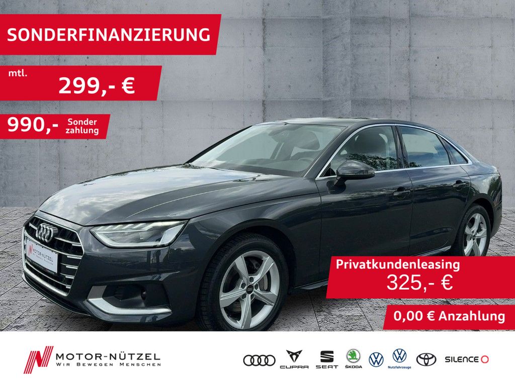 Abbildung Leasingangebot Audi A4 Limousine 40 TFSI S-TR ADVANCED LED+NAVI+SHZ