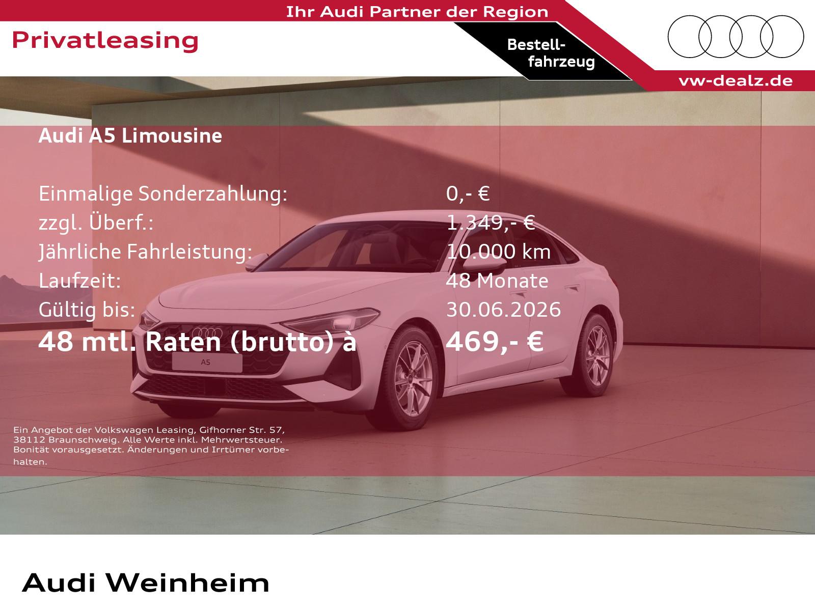 Audi A5 Limousine TFSI S-Tronic Klima NAVI LED DAB