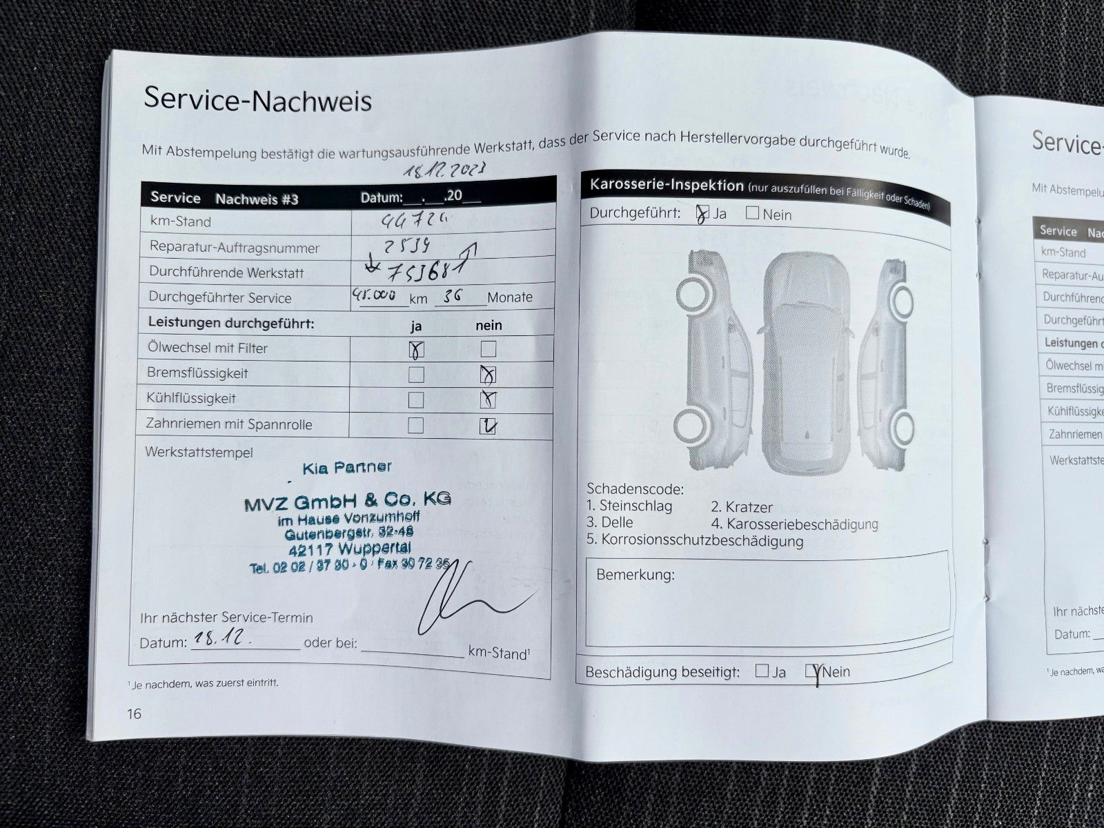 Fahrzeugabbildung Kia Picanto Edition 7 Klima 1.HAND SCHECKHEFT