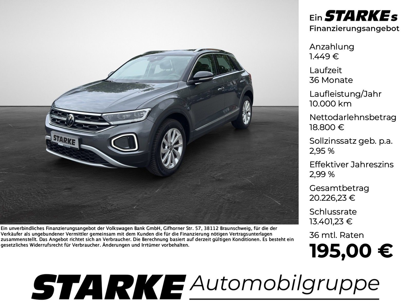 Volkswagen T-Roc 1.0 TSI Style AHK Pano Sitzkomfort-Paket