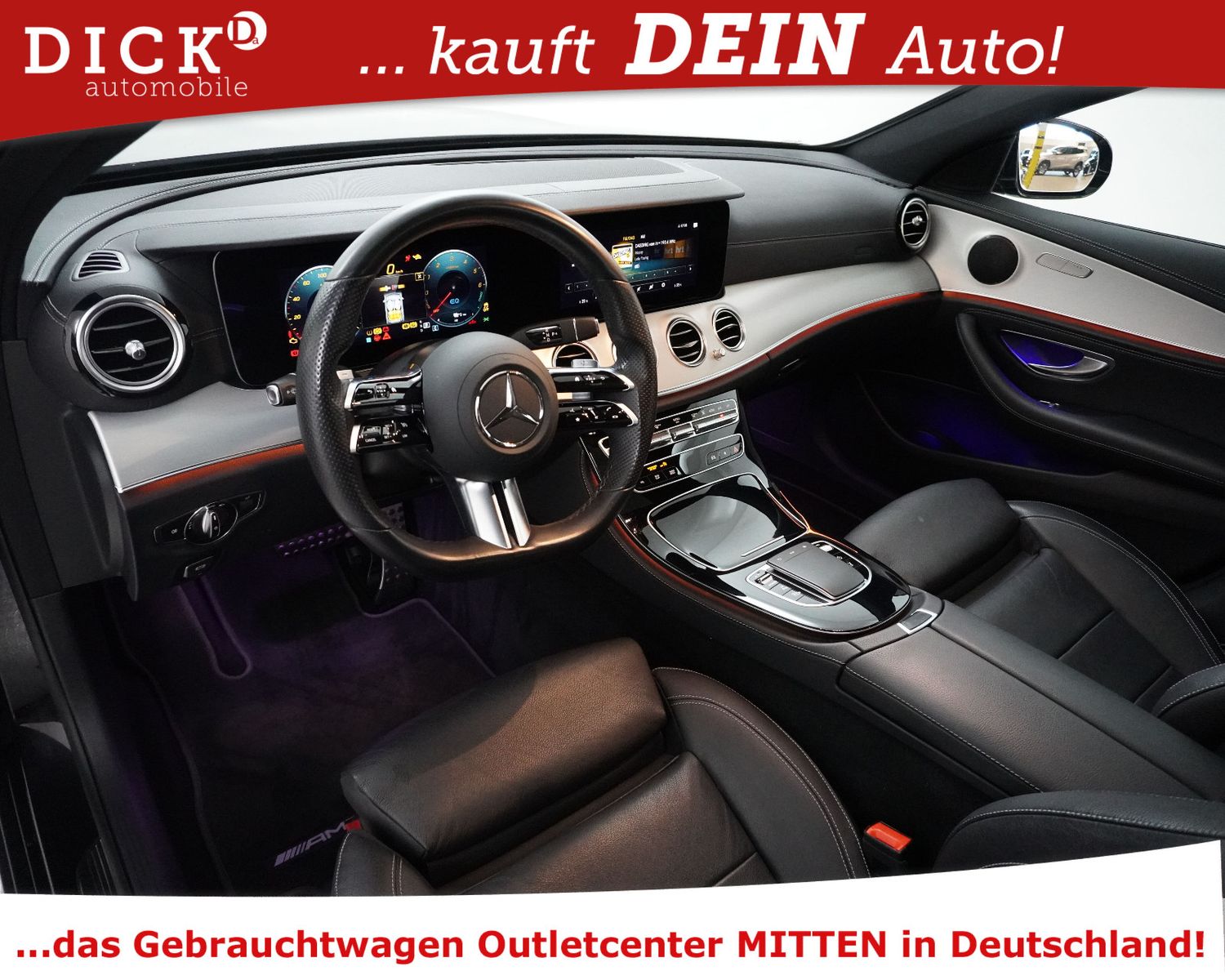 Fahrzeugabbildung Mercedes-Benz E300de 2X AMG Line PANO+STDHZ+WIDESC+360+MULTIBE