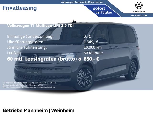 Volkswagen T7 Multivan Life 2.0 TDI SCR DSG