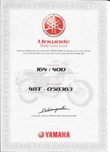 Yamaha SR500 Limited Edition  Jubiläumsmod No. 164/400 - YAMAHA SR 400