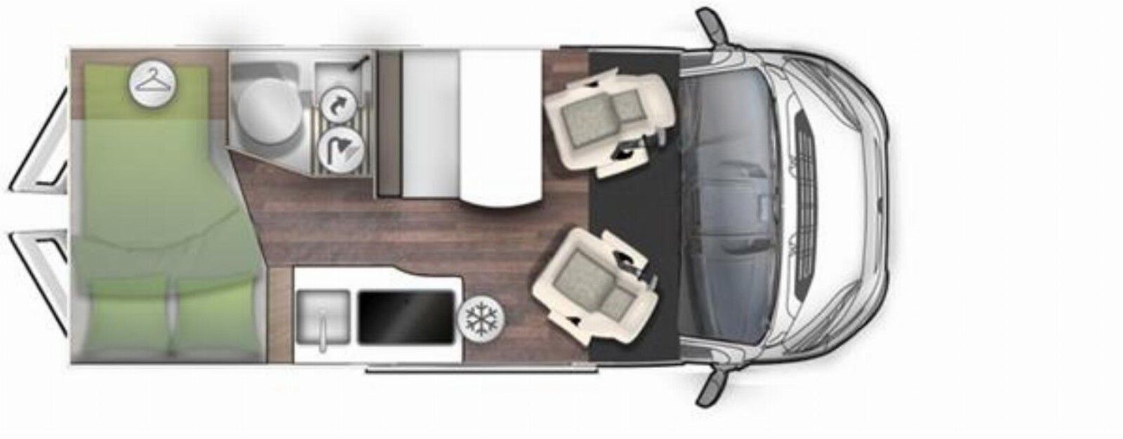 Fahrzeugabbildung Forster Vantasy 541 HB 140 PS mit Pop-Up Dach