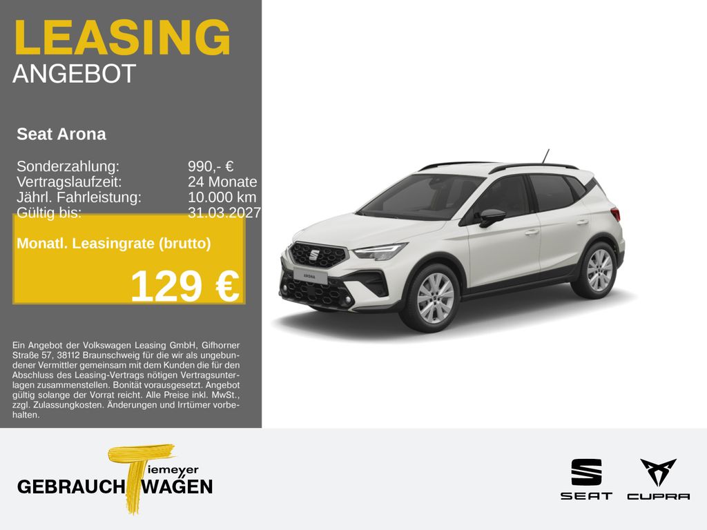 Seat Arona 1.0 TSI FR NAVI SH PARKL GJR