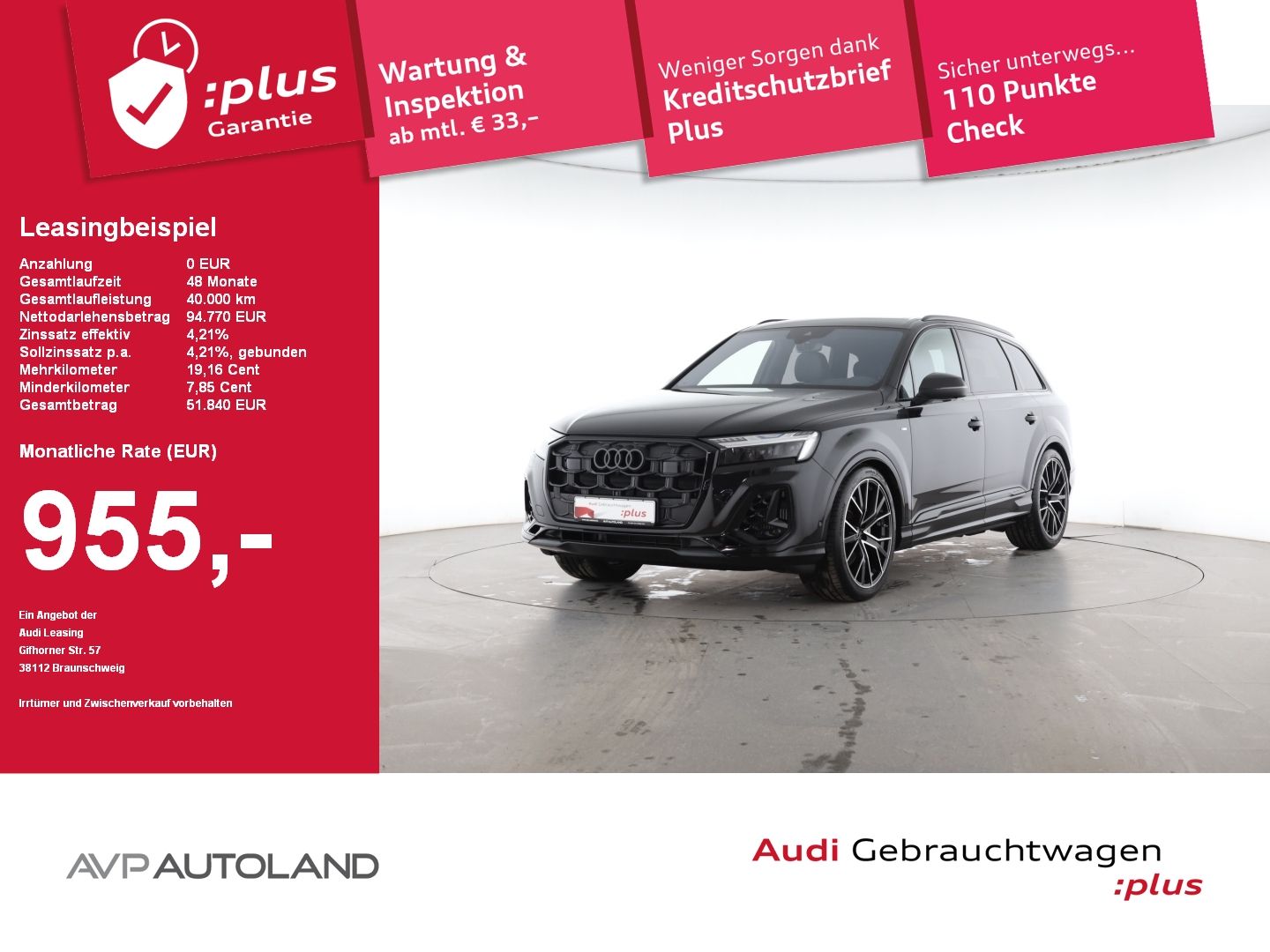 Audi Q7 55 TFSI quattro tiptronic S line AHK | PANO