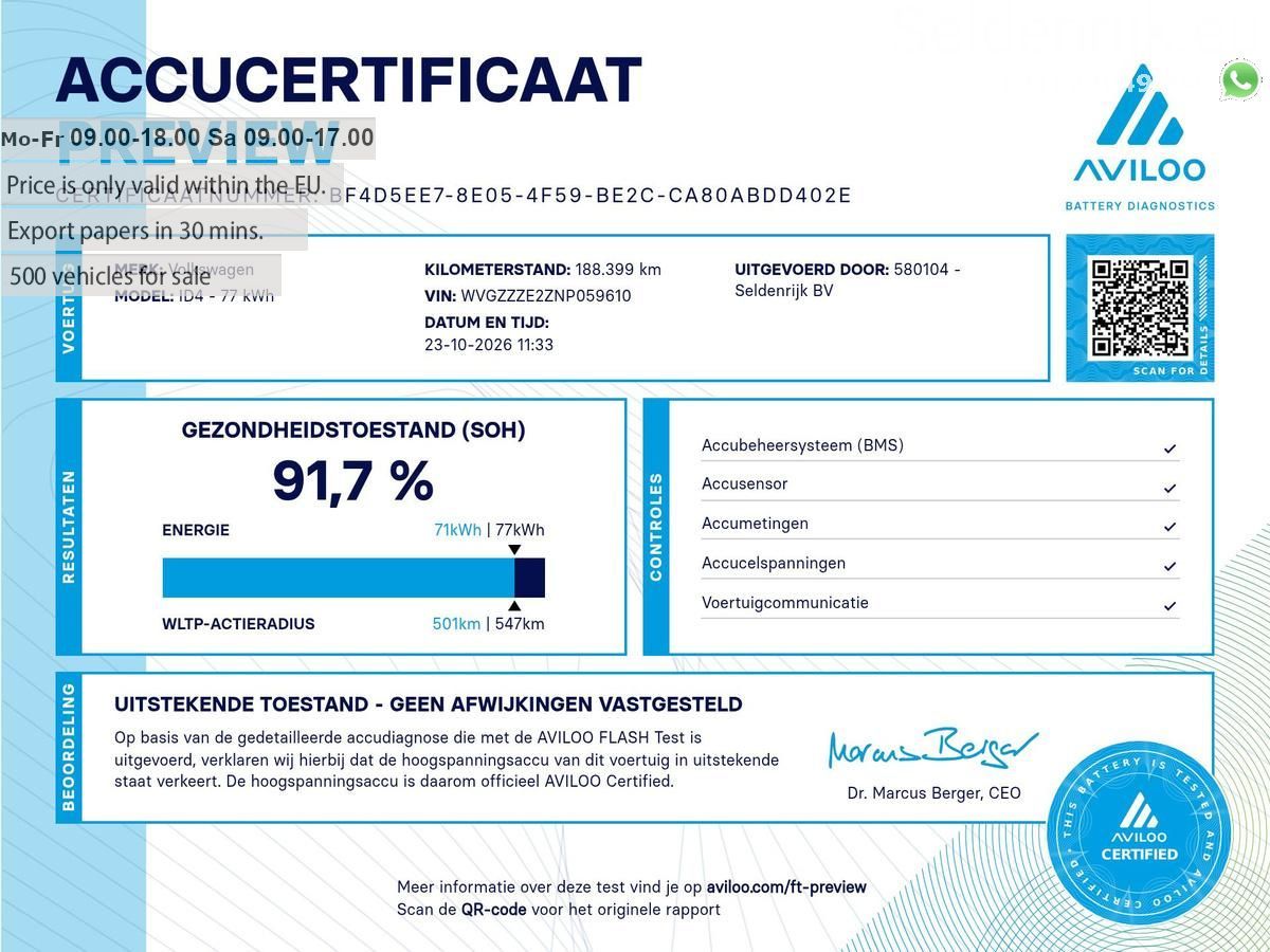 Volkswagen ID.4 Pro 77 kWh | SOH 91,7 % | AHK | Apple Carpl imagem 3