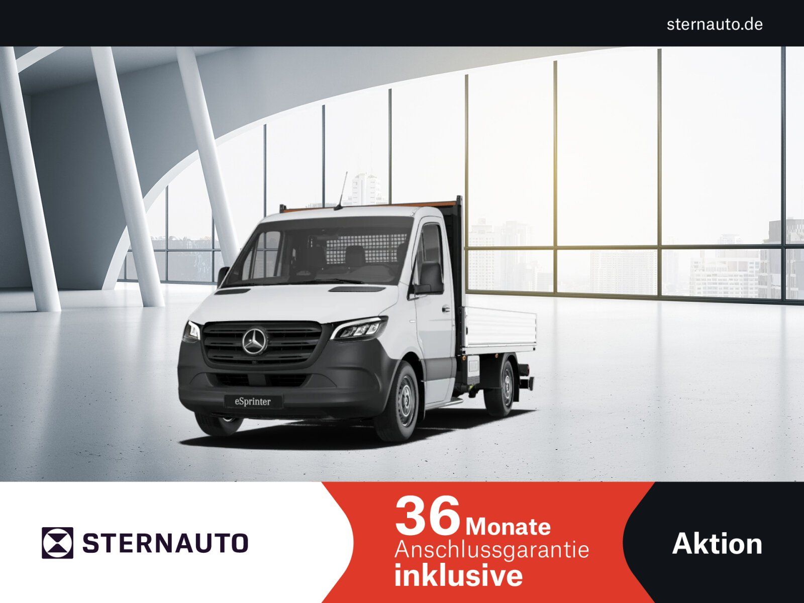 Mercedes-Benz eSprinter 320 Pritsche Sel. Nav Kli. KAM LED AHK
