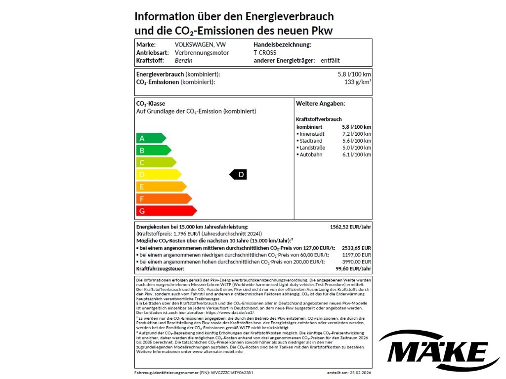 T-Cross Style 1.0 TSI DSG ACC AHV IQ.L RFK NAV