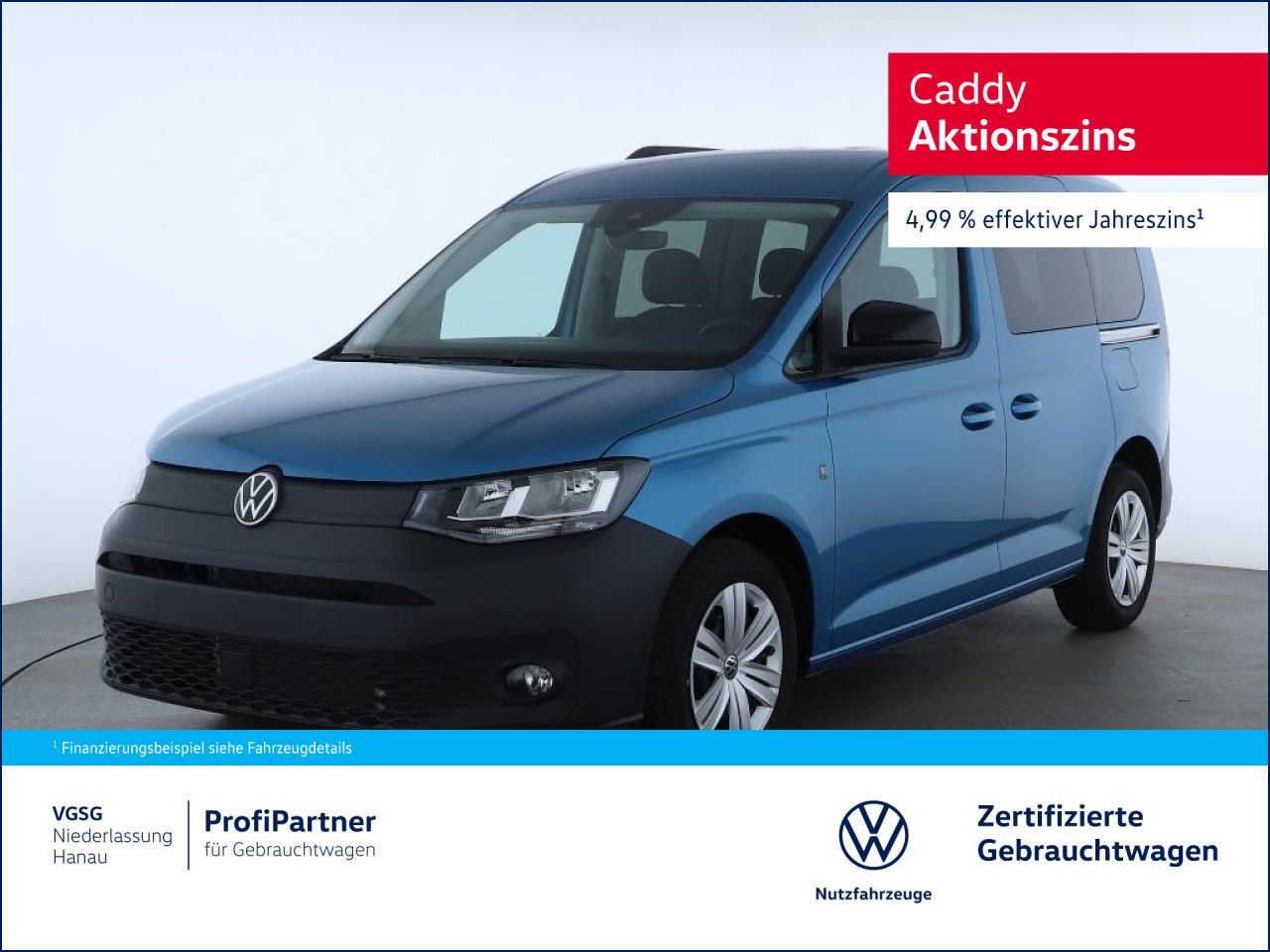 Volkswagen Caddy Vorbereitung AHK Kamera Navi Technik-Paket