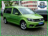 Volkswagen Caddy Maxi TSI 7-Sitzer SHz PDC HU NEU +GARANTIE - mit Benzin-Antrieb: Grün, Van