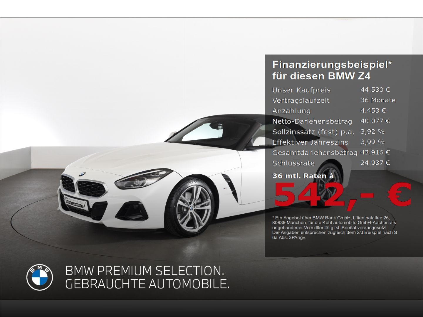 BMW Z4 sDrive 20i Roadster Driving Assistant HiFi Le