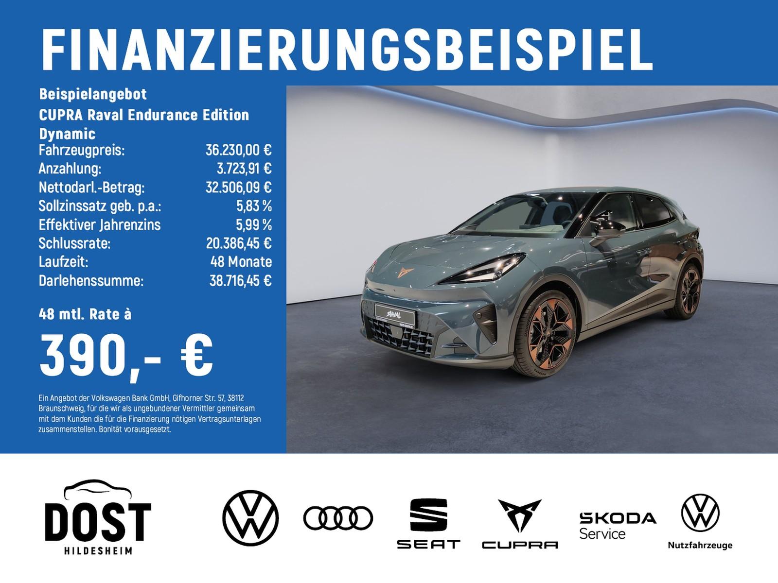 Cupra Raval Endurance Edition Dynamic NAVI+SHZ+LED
